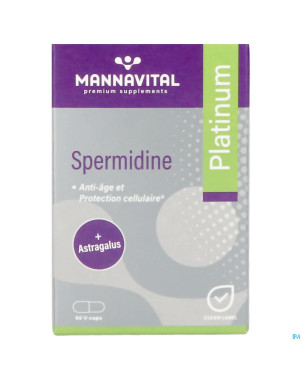 Mannavital spermidine platinium v-caps 60
