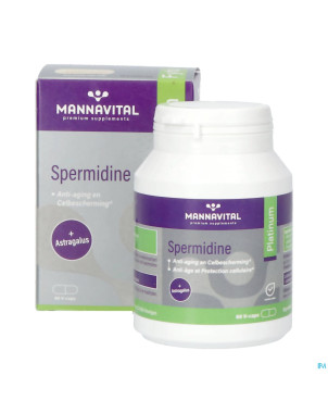 Mannavital spermidine platinium v-caps 60