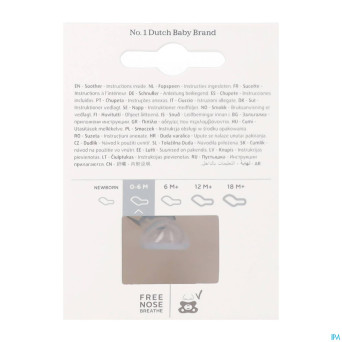 Difrax sucette dental 0-6m blue topaz