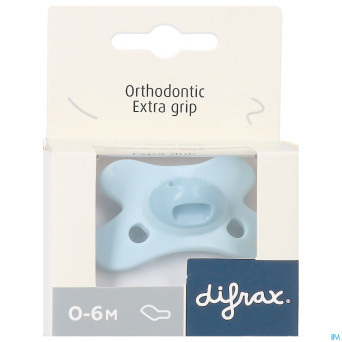 Difrax sucette dental 0-6m blue topaz