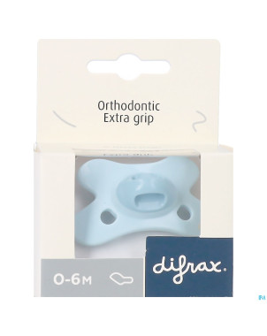 Difrax sucette dental 0-6m blue topaz