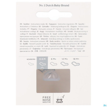 Difrax sucette dental 0-6m blue topaz