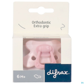 Difrax sucette dental +6m pink opal