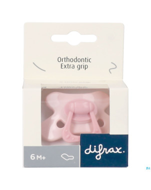 Difrax sucette dental +6m pink opal