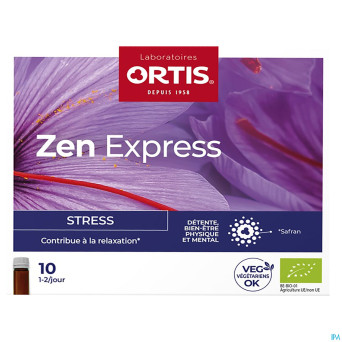 Ortis zen express bio s/alcool 10x15ml