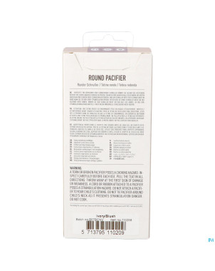 Bibs 1 sucette duo ivory&blush