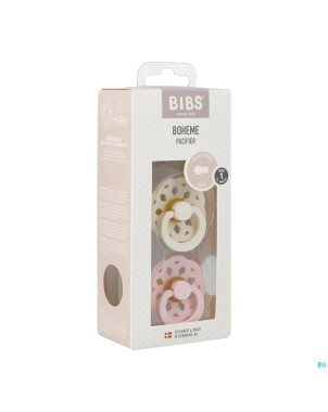 Bibs 1 sucette boheme duo ivory&blossom
