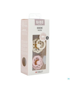 Bibs 2 sucette boheme duo ivory&blossom