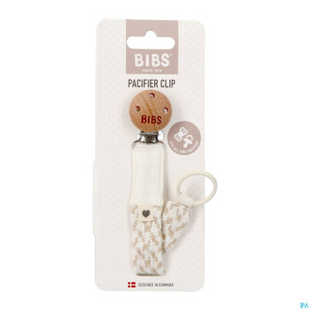 Bibs attache sucette braided ivory&vanilla