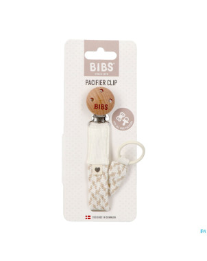 Bibs attache sucette braided ivory&vanilla