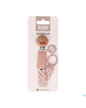 Bibs attache sucette braided blush&ivory
