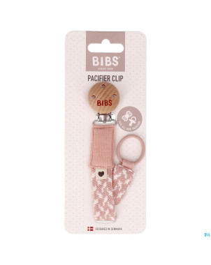Bibs attache sucette braided blush&ivory