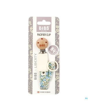 Bibs attache sucette liberty ivory&sage