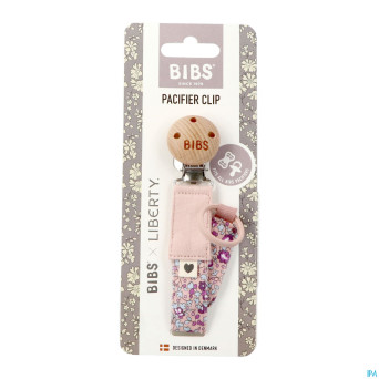 Bibs attache sucette liberty blush