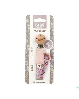 Bibs attache sucette liberty blush