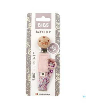 Bibs attache sucette liberty blush