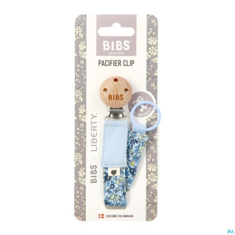 Bibs attache sucette liberty blue