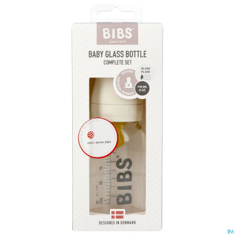 Bibs biberon verre 110ml set complet ivory