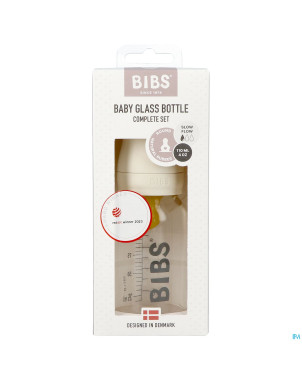Bibs biberon verre 110ml set complet ivory