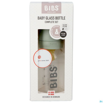 Bibs biberon verre 110ml set complet sage