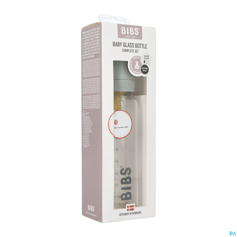 Bibs biberon verre 225ml set complet sage