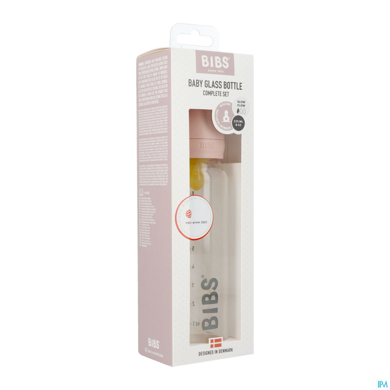 Bibs biberon verre 225ml set complet blush