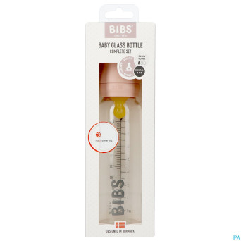 Bibs biberon verre 225ml set complet blush