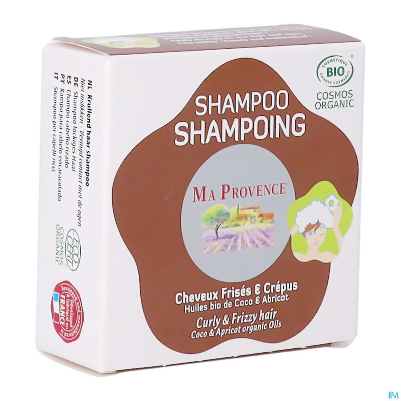 Ma provence sh solide cheveux frises bio 85g