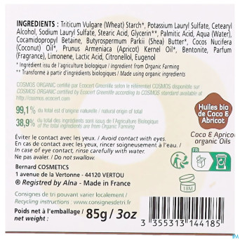 Ma provence sh solide cheveux frises bio 85g