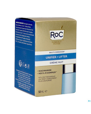 Roc multi correxion even tone+lift creme nuit 50ml