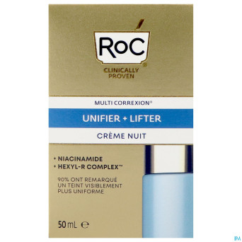 Roc multi correxion even tone+lift creme nuit 50ml