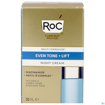 Roc multi correxion even tone+lift creme nuit 50ml