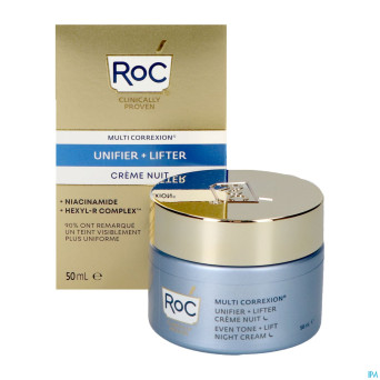 Roc multi correxion even tone+lift creme nuit 50ml