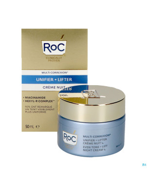 Roc multi correxion even tone+lift creme nuit 50ml