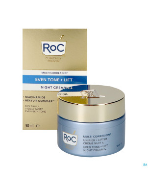 Roc multi correxion even tone+lift creme nuit 50ml