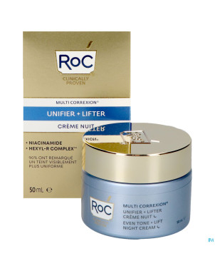 Roc multi correxion even tone+lift creme nuit 50ml