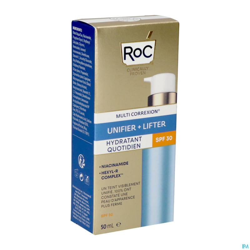 Roc multi correxion even tone+lift mois.spf30 50ml