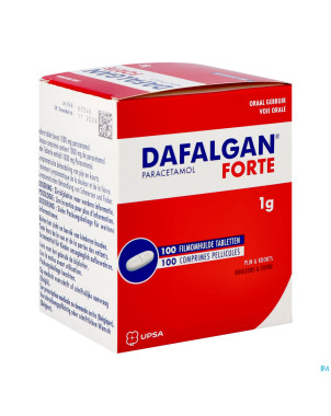 Dafalgan forte 1g comp pell 100