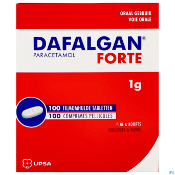 Dafalgan forte 1g comp pell 100