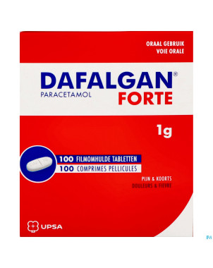 Dafalgan forte 1g comp pell 100