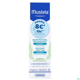 Mustela ss baume pectoral reconfortant 40ml promo
