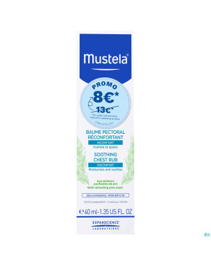 Mustela ss baume pectoral reconfortant 40ml promo