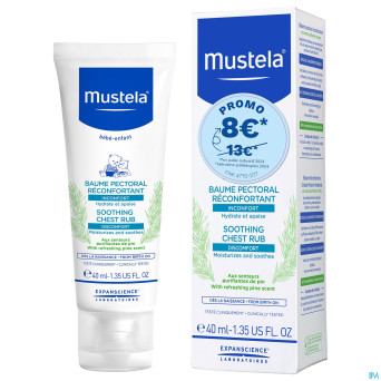 Mustela ss baume pectoral reconfortant 40ml promo