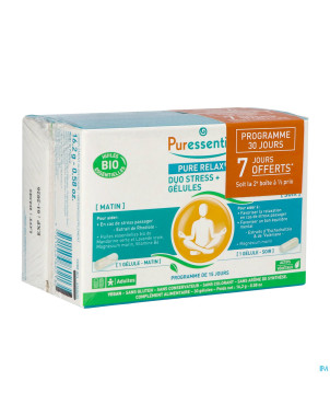 Puressentiel pure relax duo stress caps 30 offre