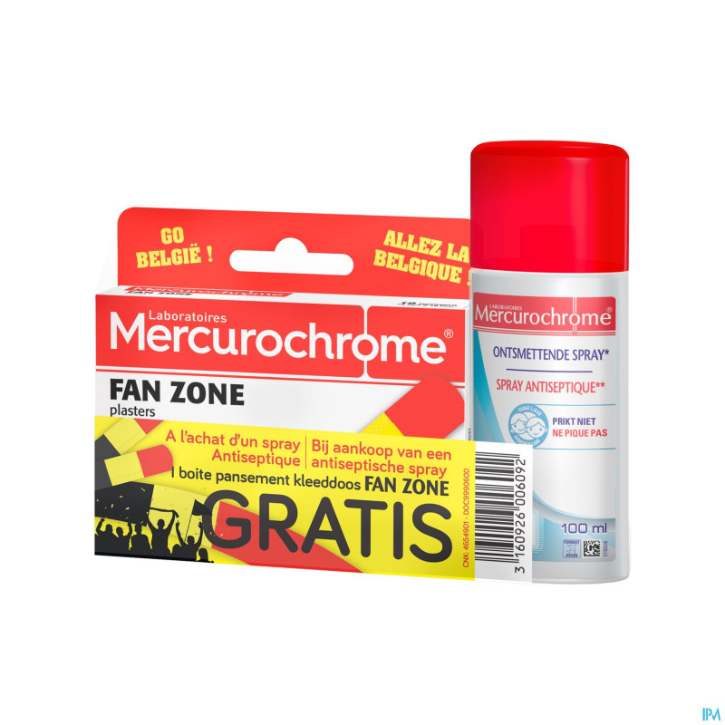 Mercurochrome promo spray a/septiq.+pans. 100ml