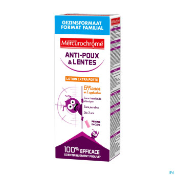 Mercurochrome lotion poux format familial 200ml