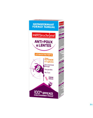 Mercurochrome lotion poux format familial 200ml