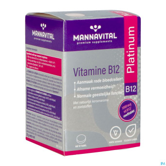 Mannavital vitamine b12 platinum v-comp 60 nf