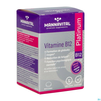 Mannavital vitamine b12 platinum v-comp 60 nf