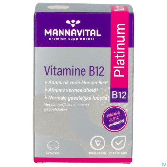 Mannavital vitamine b12 platinum v-comp 60 nf